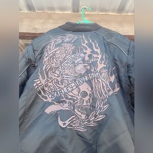 Harley-Davidson Black Jacket with Eagle Emblem Size Large